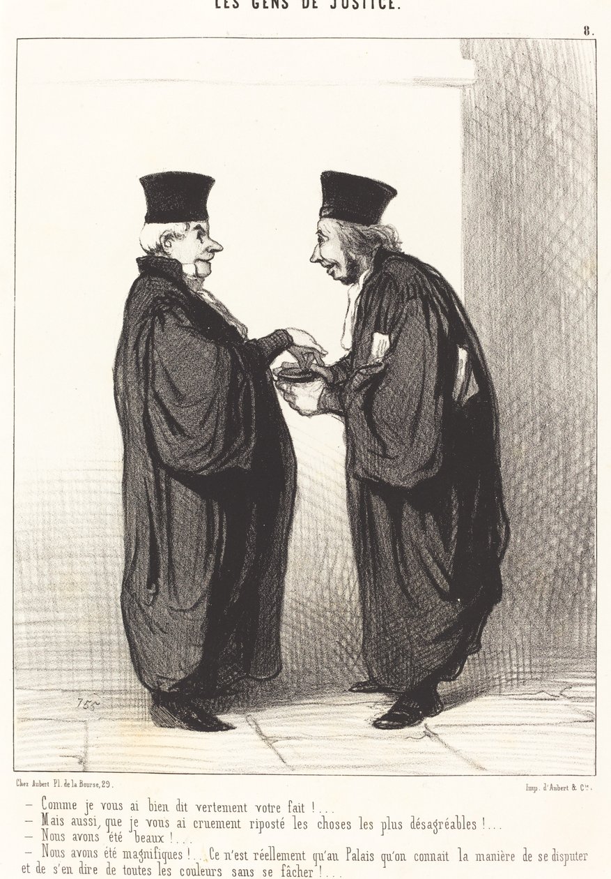 Zoals ik je fel je zaak heb verteld! door Honoré Daumier