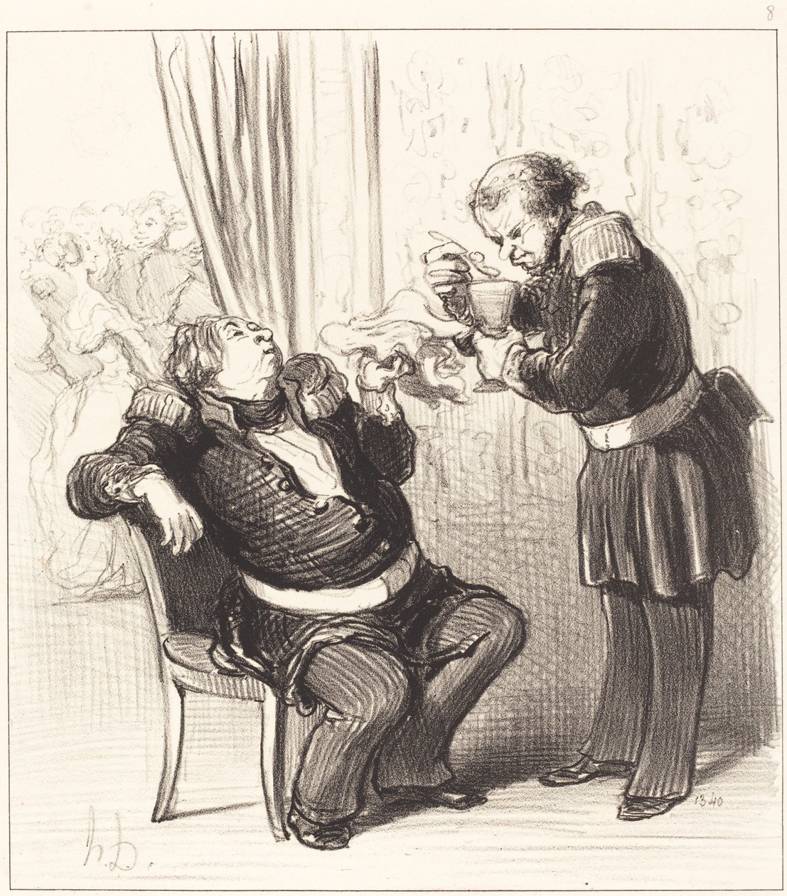 We hebben beslist te veel plezier, Guillochard!... door Honoré Daumier