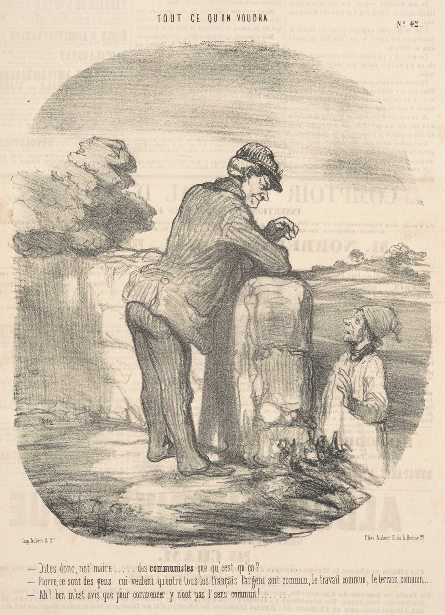 Zeg eens, burgemeester... wat zijn communisten? door Honoré Daumier