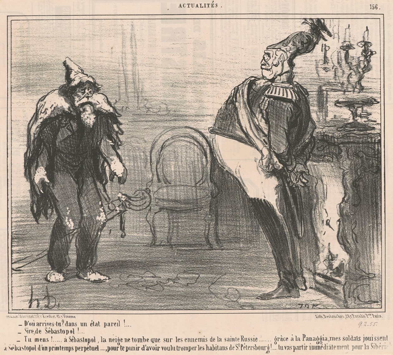Waar kom je vandaan? door Honoré Daumier