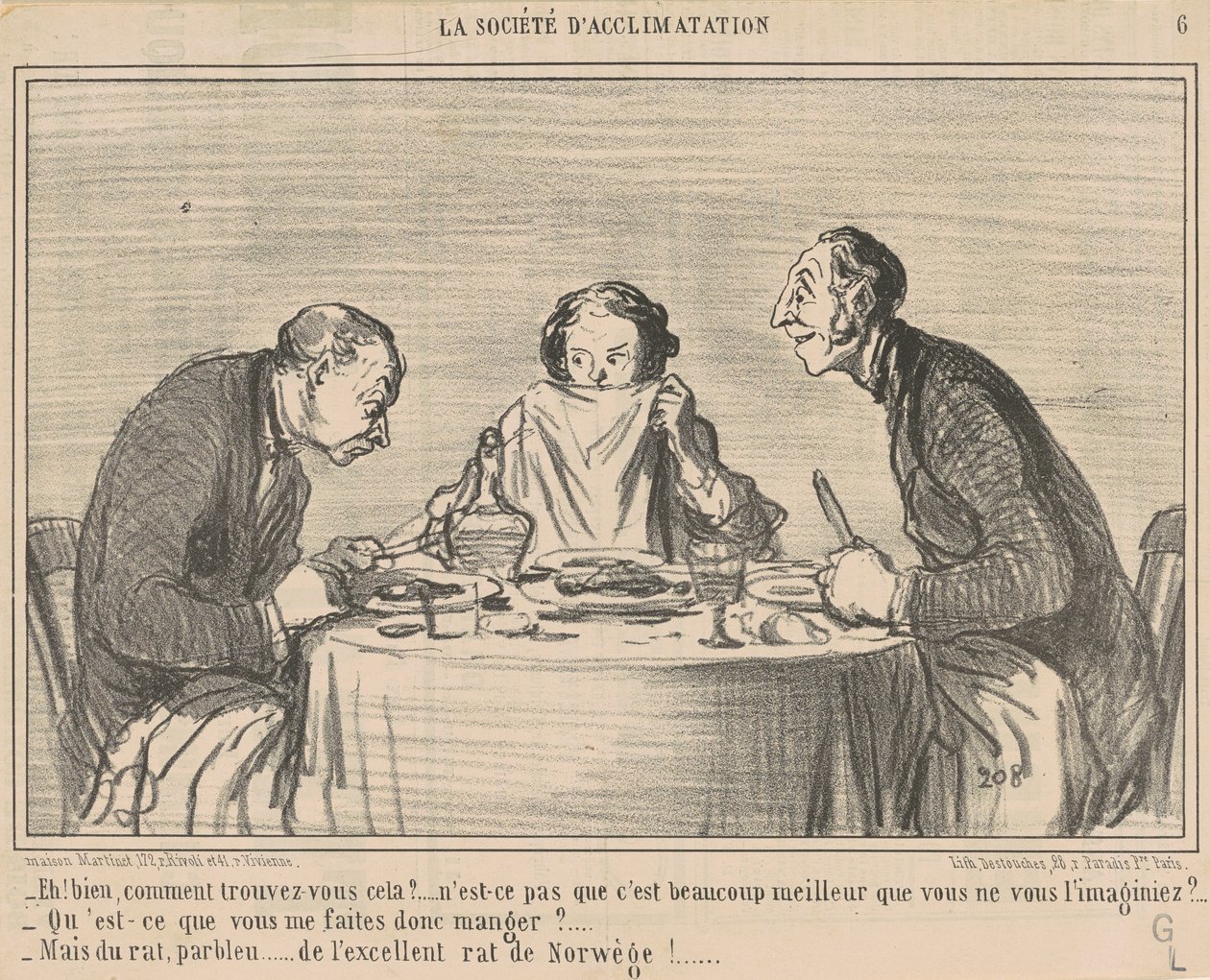Eh! Nou, hoe vind je dat? door Honoré Daumier