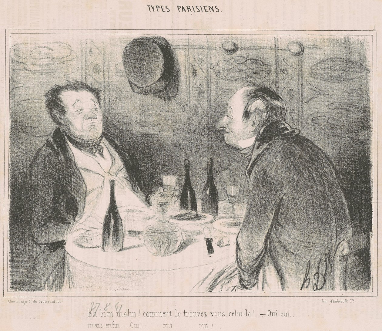 Eh bien Malin! comment le trouvez vous celui-la! door Honoré Daumier