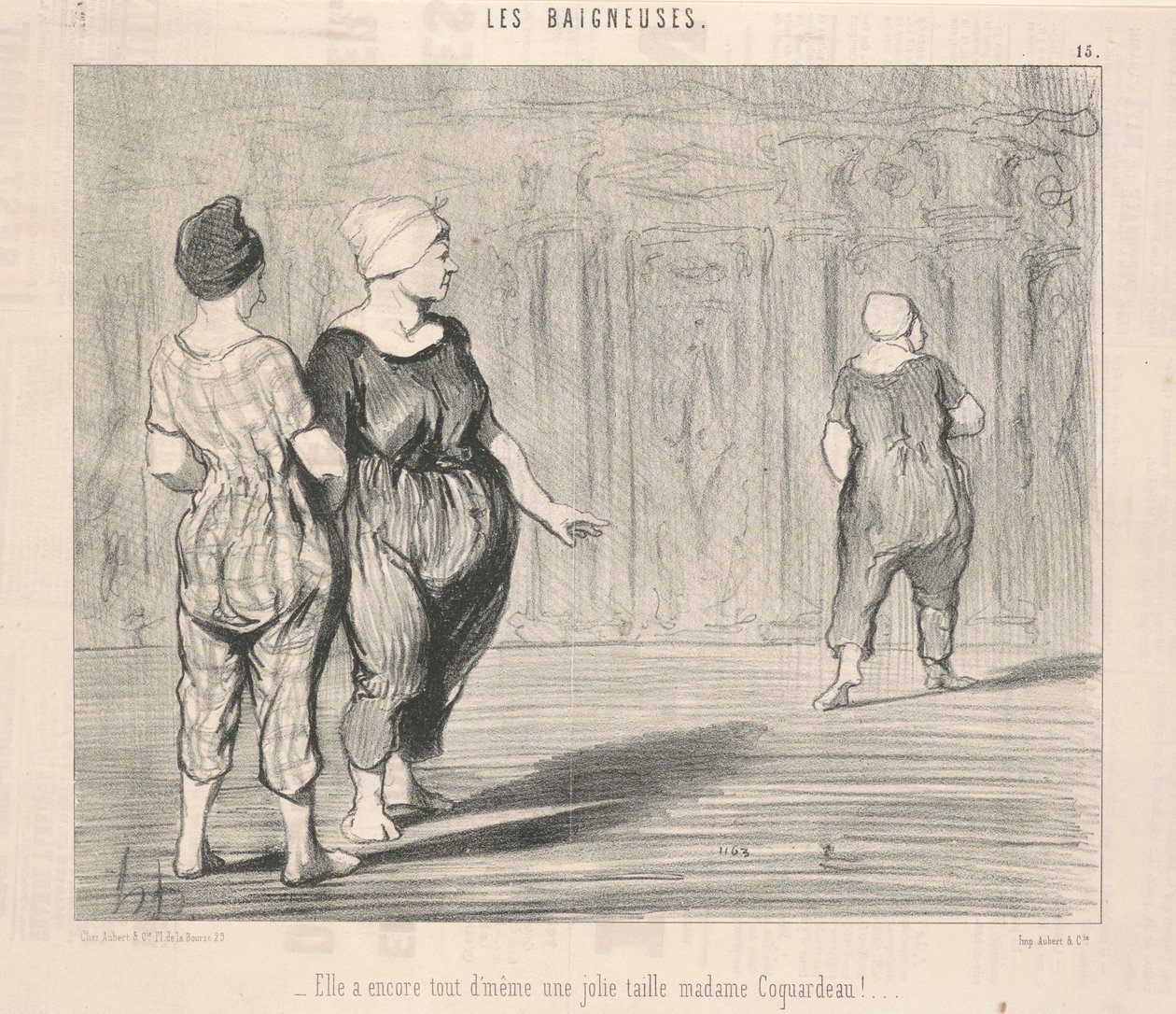 Ze heeft nog steeds... een mooie taille, mevrouw Coquardeau! door Honoré Daumier