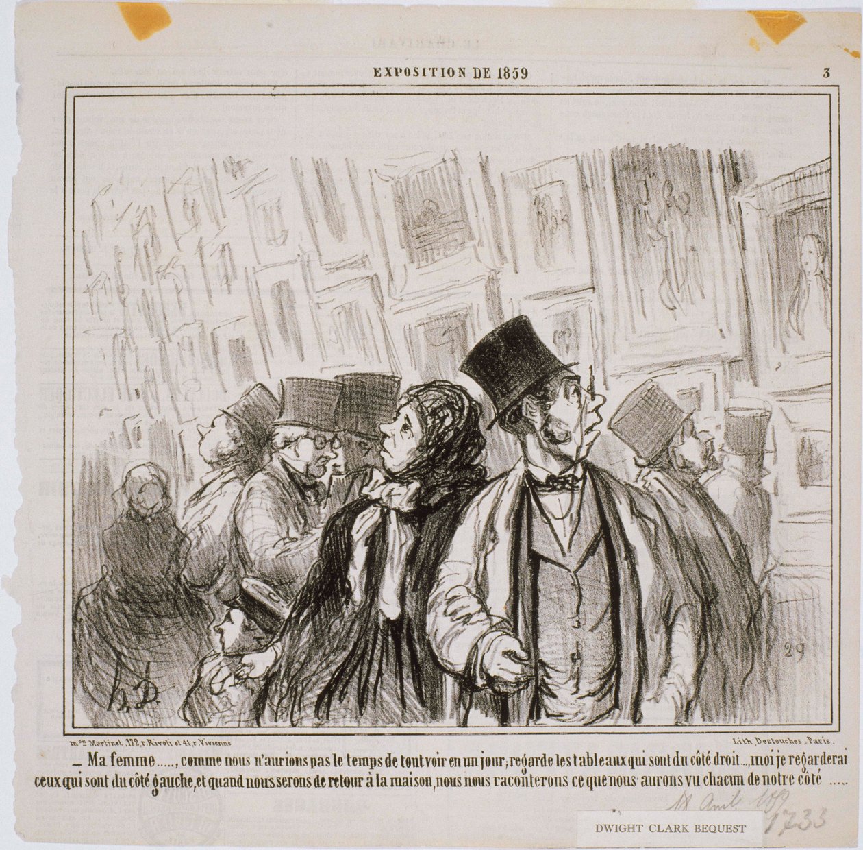 Tentoonstelling van 1859 - Mijn Vrouw... Zoals wij niet zouden hebben door Honoré Daumier