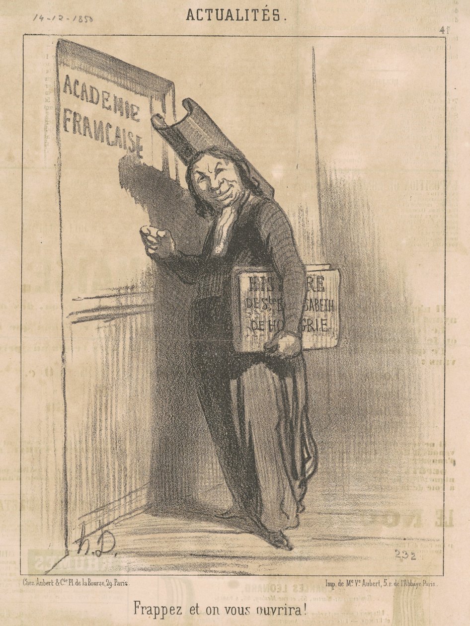 Klop en er zal voor je worden opengedaan! door Honoré Daumier