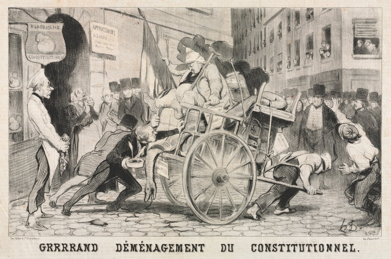 Grote Verwijdering van de Constitutionele Vestiging door Honoré Daumier