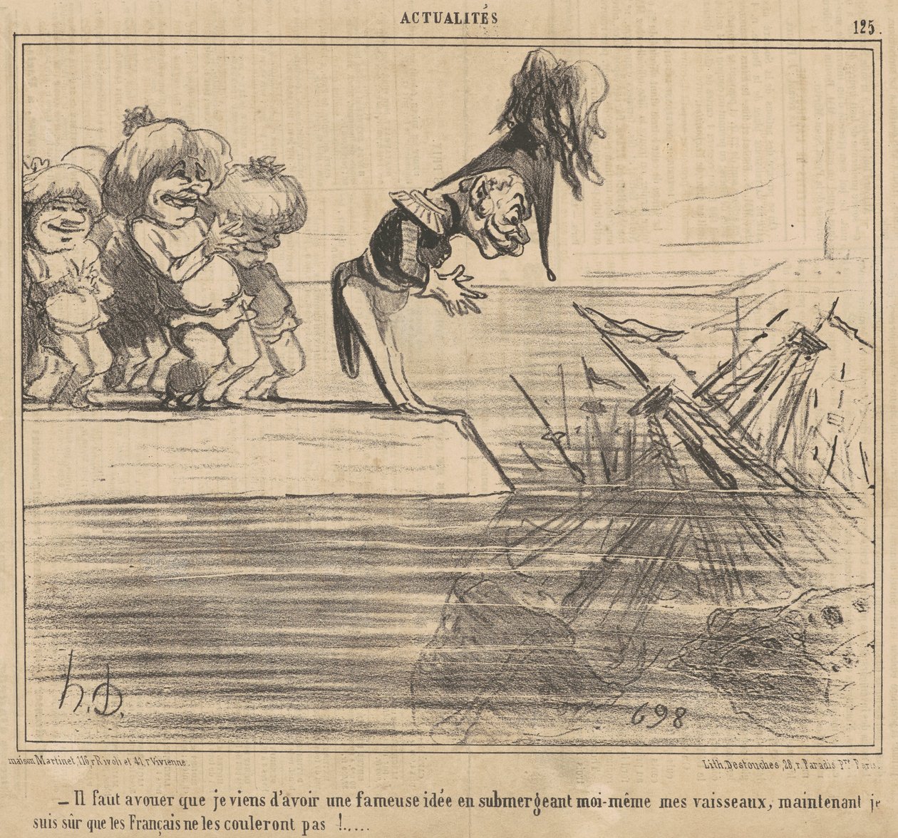 Ik moet toegeven dat ik net een ... door Honoré Daumier