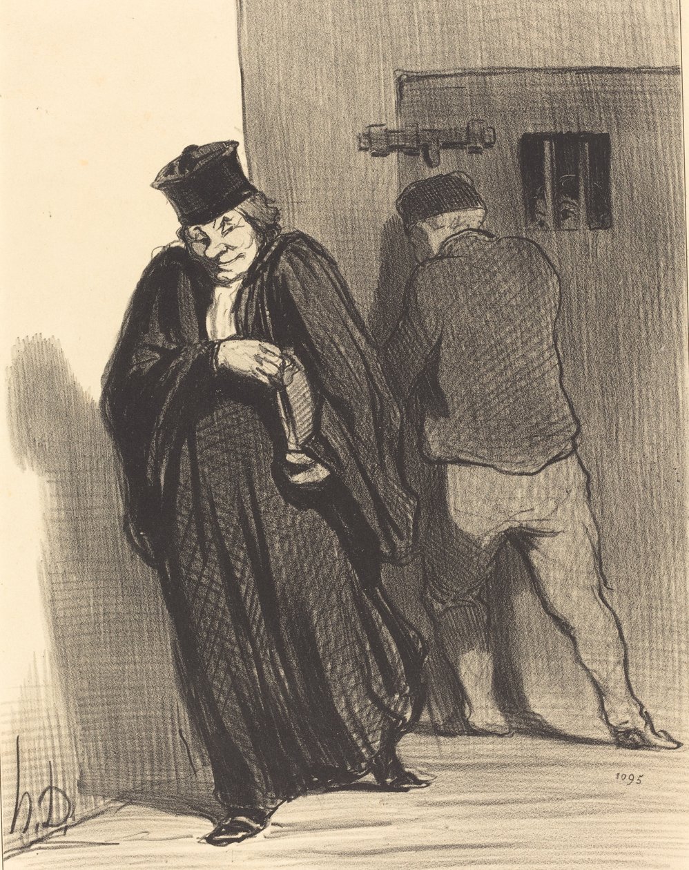 Het lijkt... dat mijn kerel een grote schurk is... door Honoré Daumier