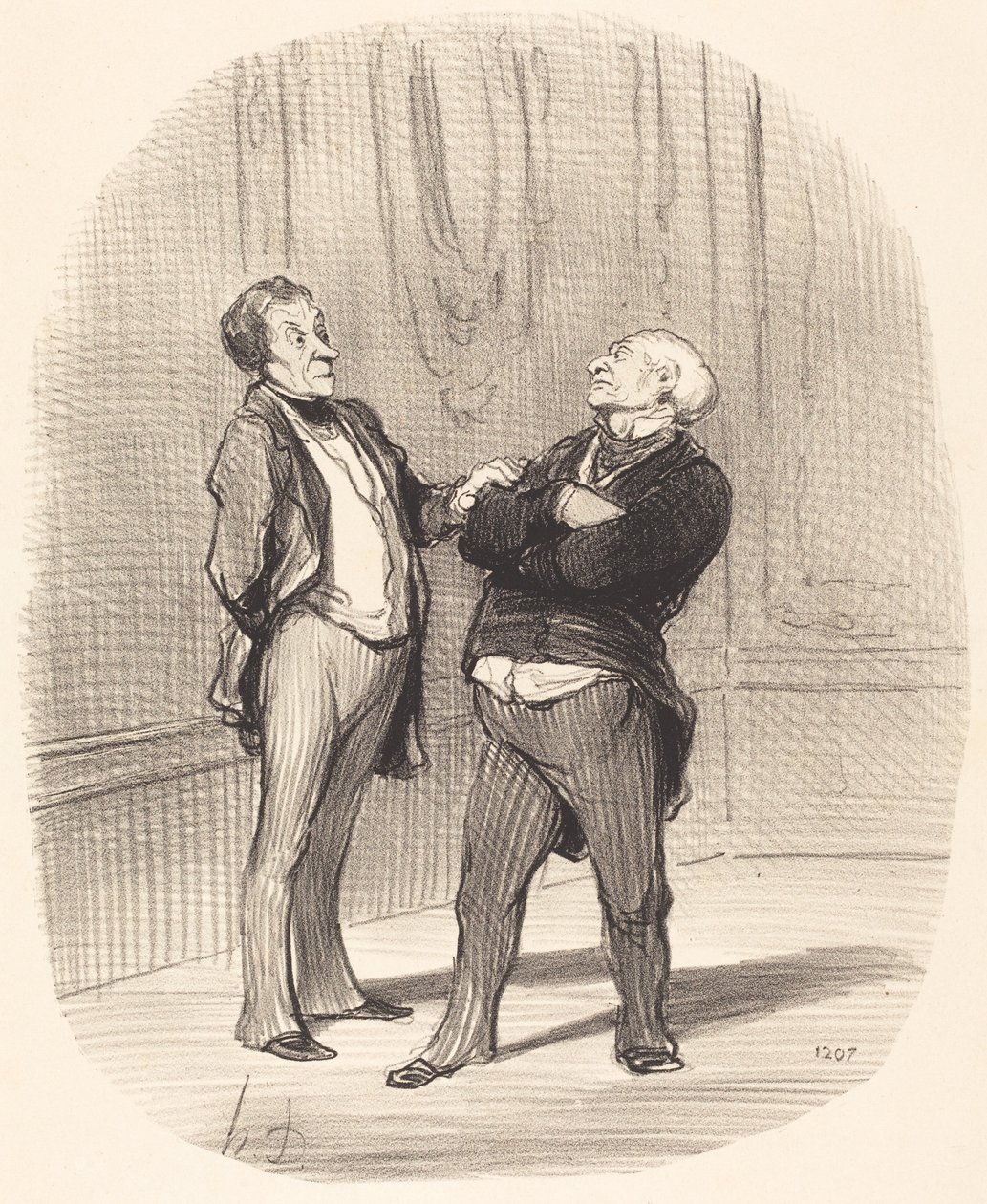 Er is oorlog... de huren zullen... dalen... door Honoré Daumier