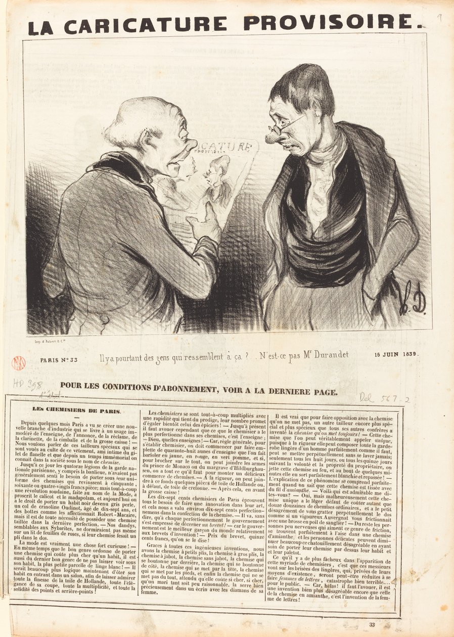 Er zijn toch mensen die er zo uitzien! door Honoré Daumier