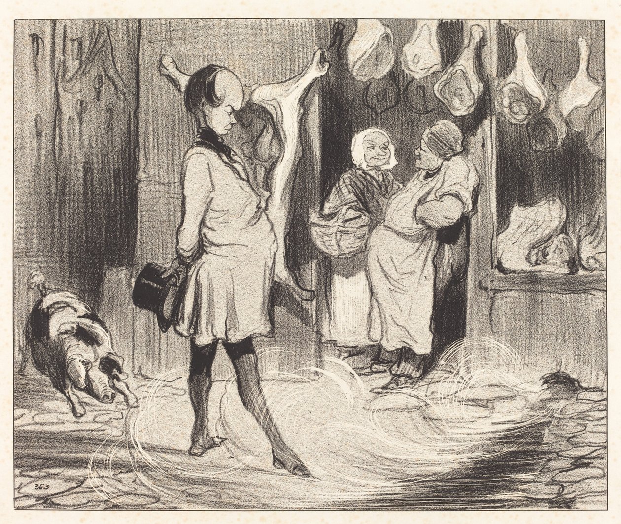 Reisimpressies van een grote dichter door Honoré Daumier