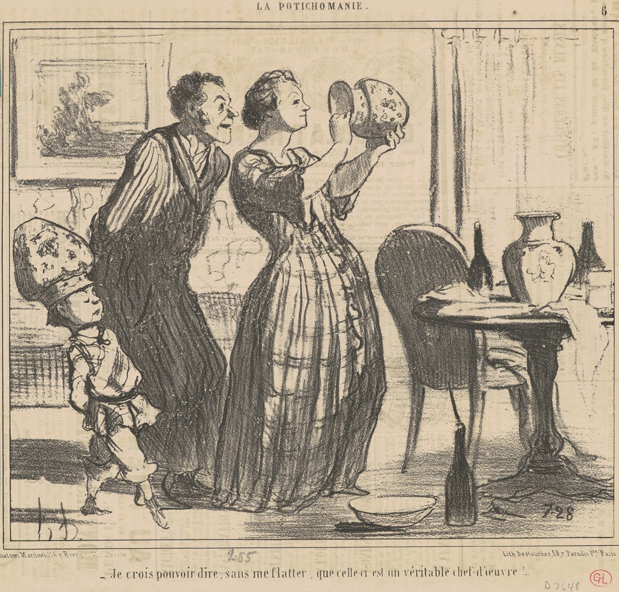 Ik denk dat ik kan zeggen, zonder mezelf te vleien ... door Honoré Daumier