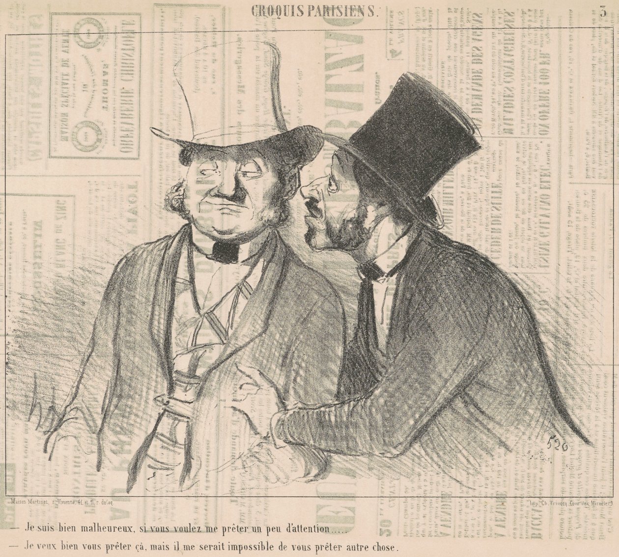 Ik ben erg ongelukkig, als je wilt... door Honoré Daumier