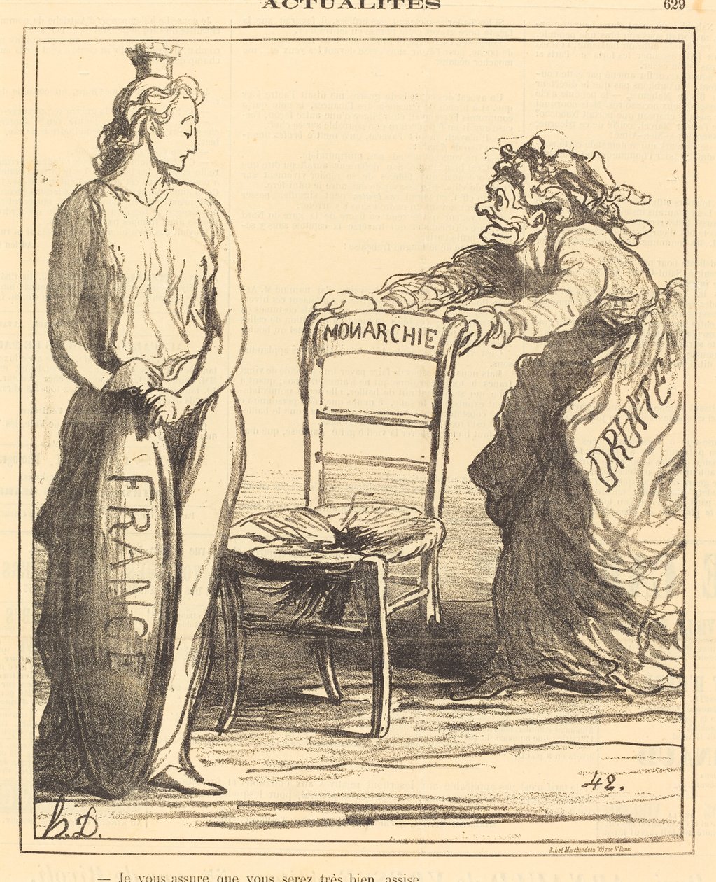 Ik verzeker u dat u heel goed zult zitten door Honoré Daumier