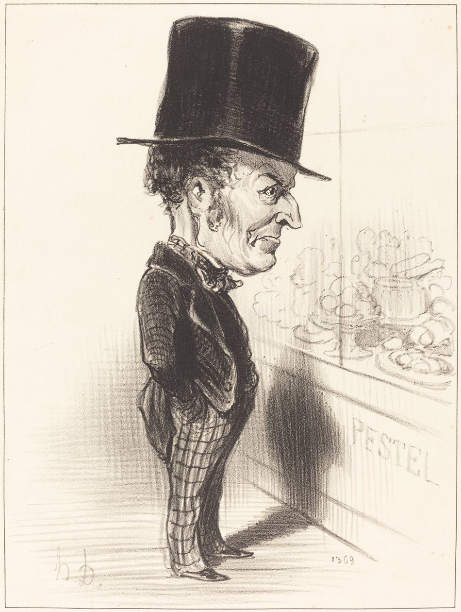 Jean Charles Besnard door Honoré Daumier
