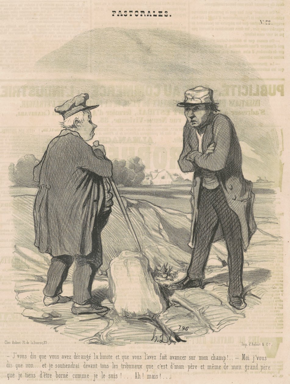 Ik zeg je dat je de grens hebt verstoord ... door Honoré Daumier
