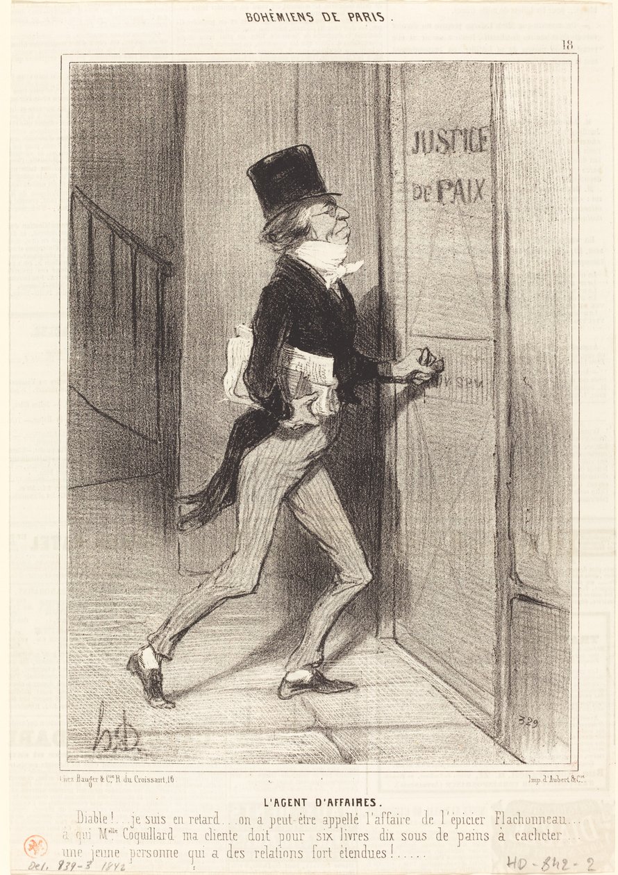 De Zaakwaarnemer door Honoré Daumier