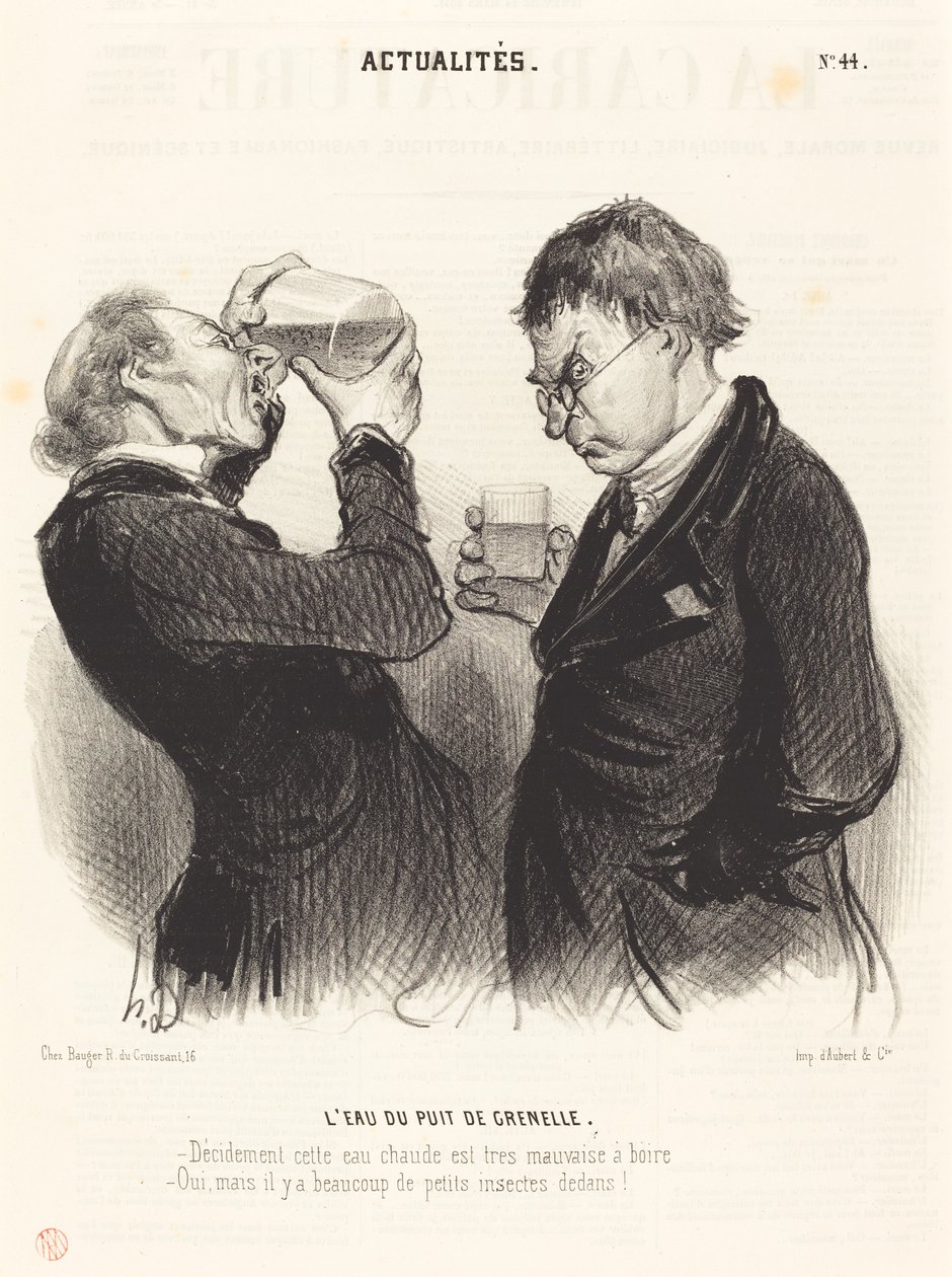 Het Water van de Put van Grenelle door Honoré Daumier