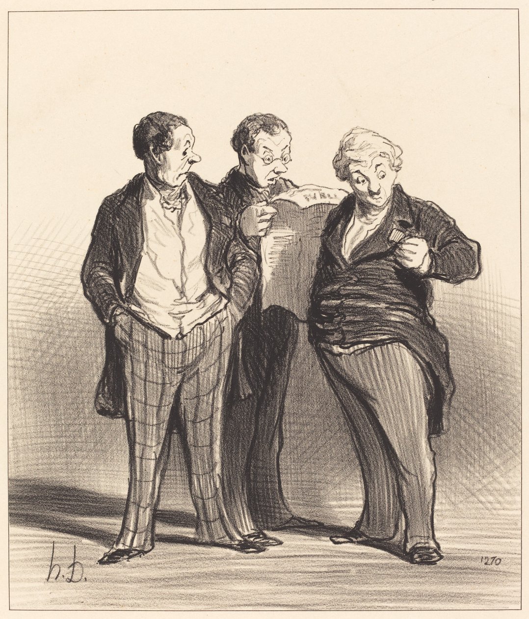 Het verbod op het dragen van onderscheidingen door Honoré Daumier