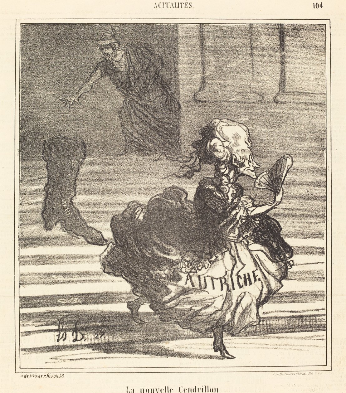 De Nieuwe Assepoester door Honoré Daumier
