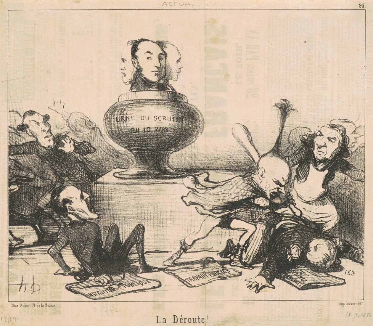 De nederlaag! door Honoré Daumier