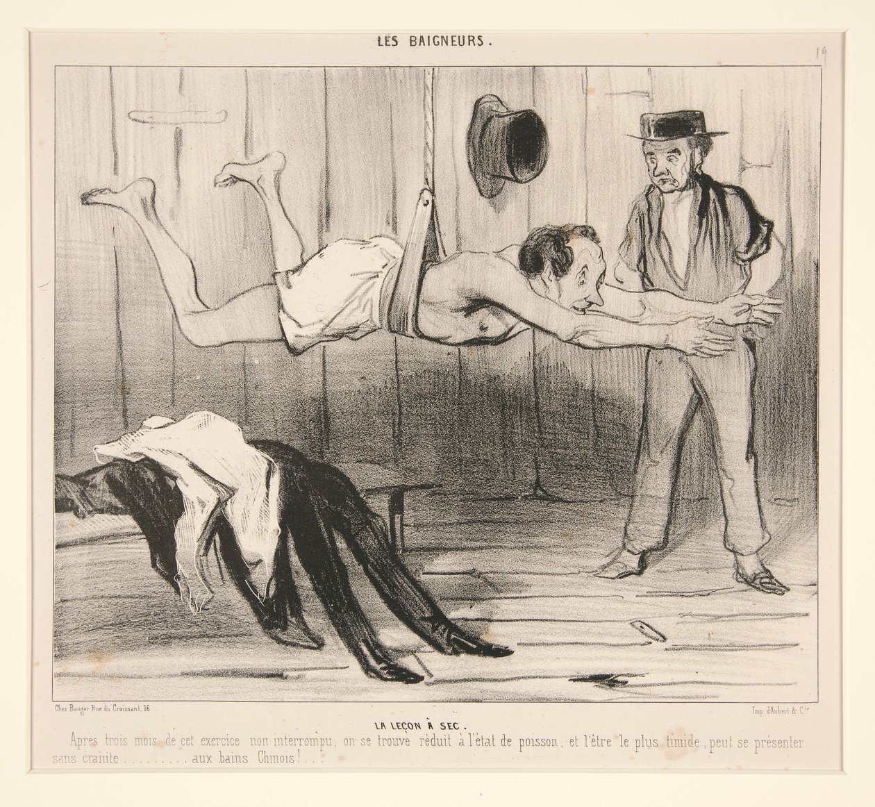 De droge les. Na drie maanden van deze oefening door Honoré Daumier