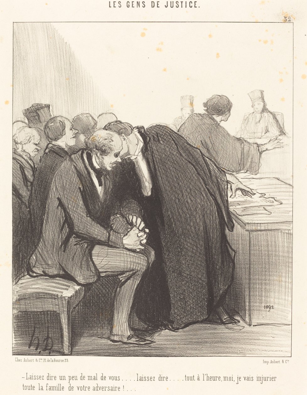 Laat een beetje kwaad over je zeggen... door Honoré Daumier