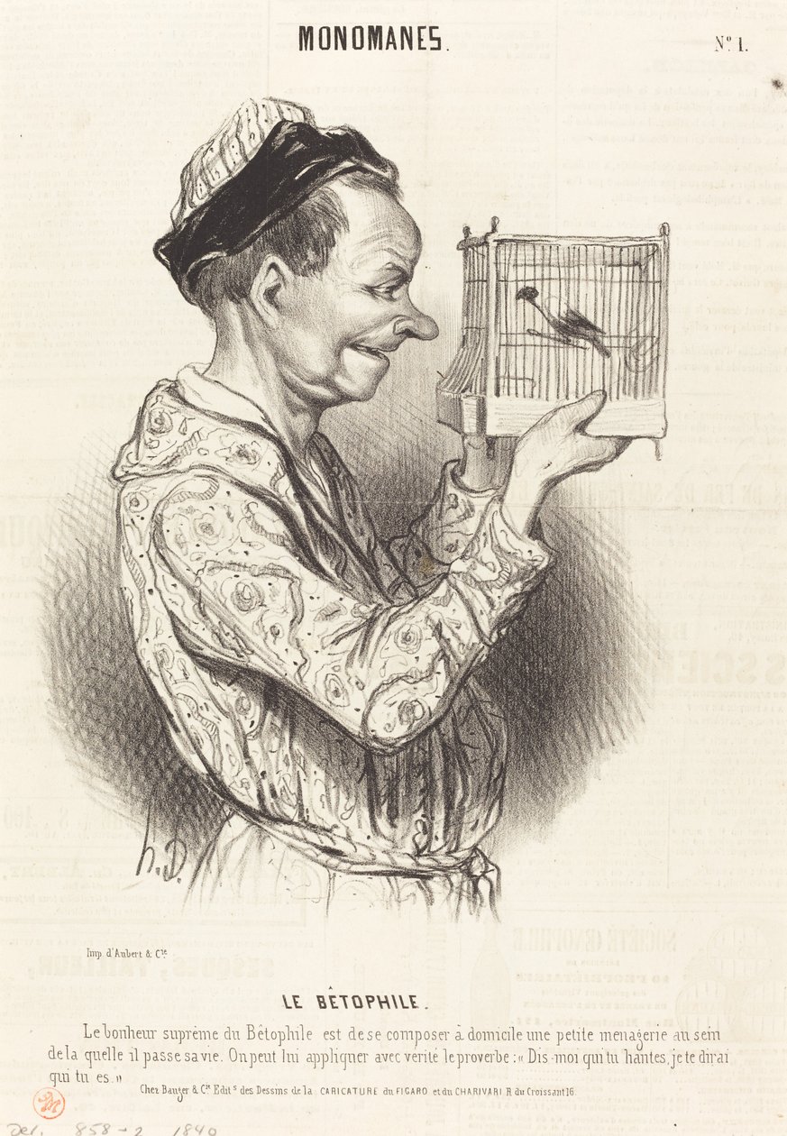 De Bètophile door Honoré Daumier