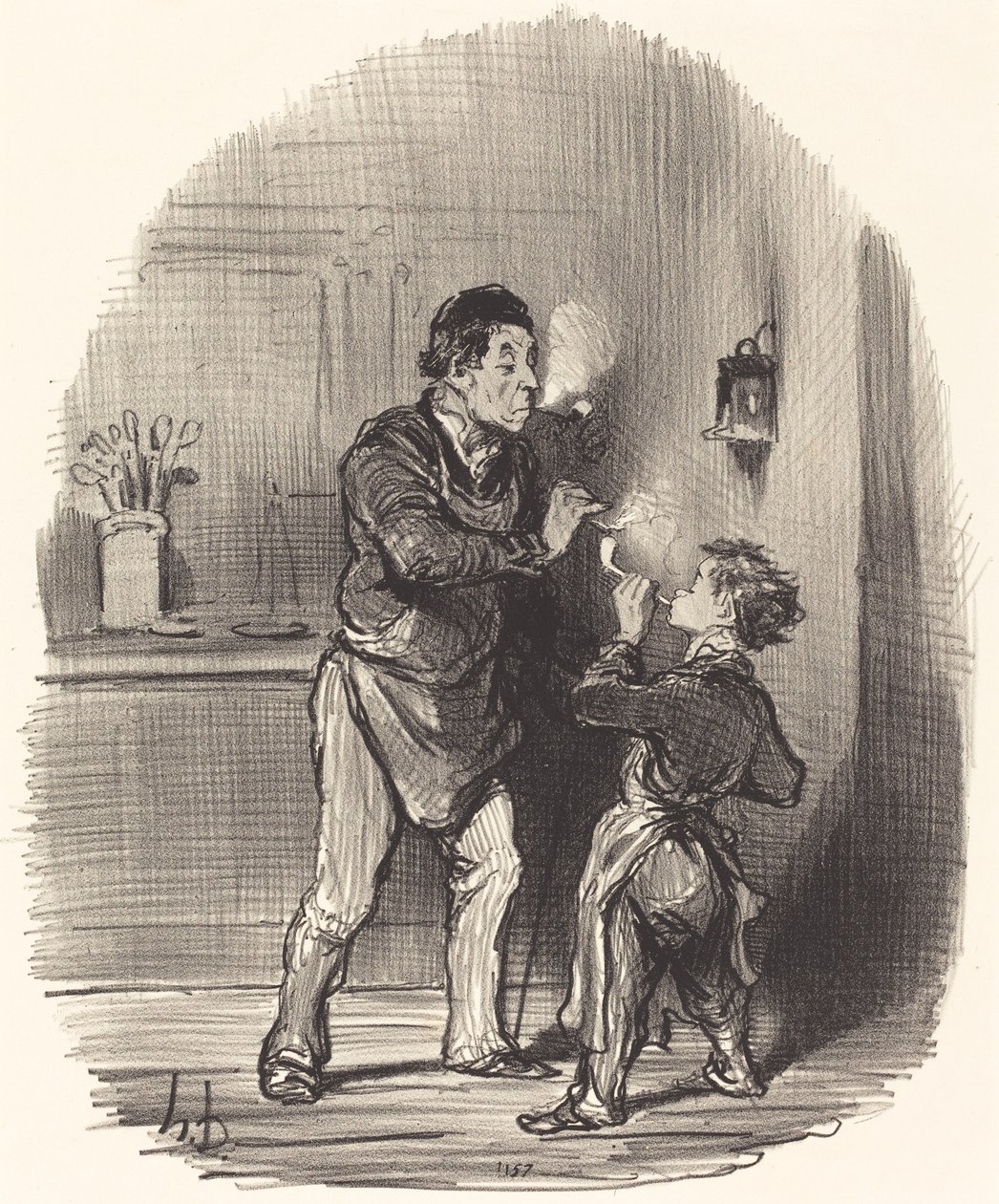 De Filosoof Chiffonnier door Honoré Daumier