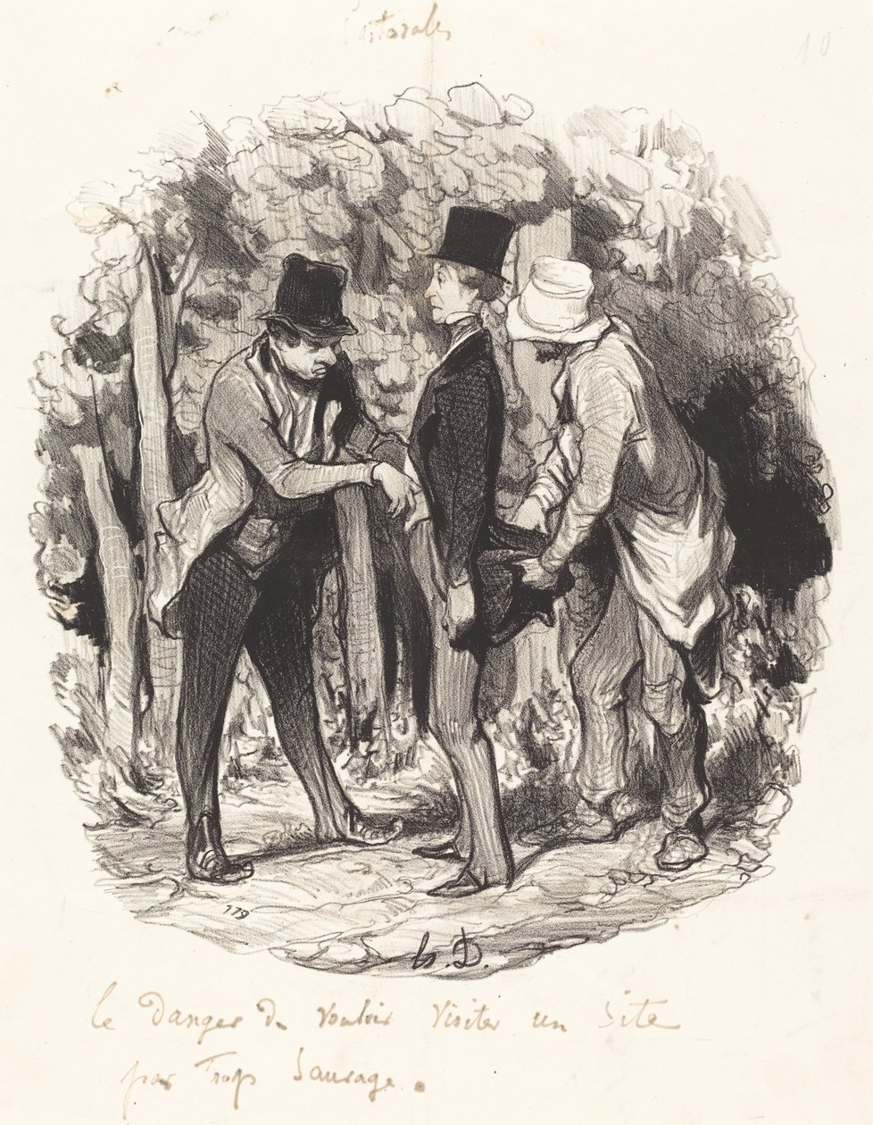 Het gevaar van... een te wilde plek bezoeken door Honoré Daumier