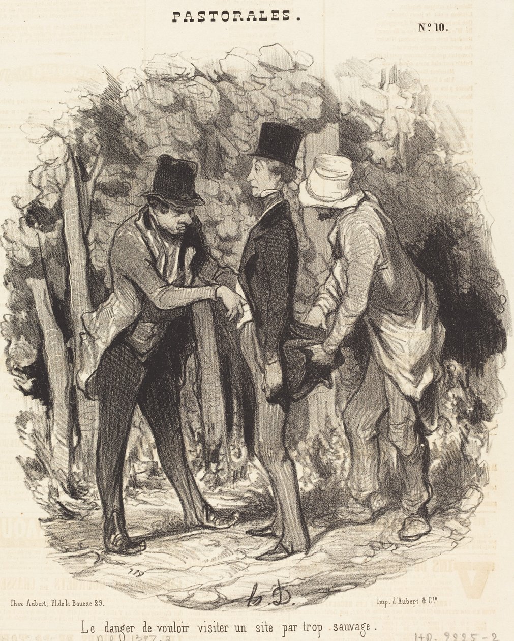 Het gevaar van... een te wilde plek bezoeken door Honoré Daumier