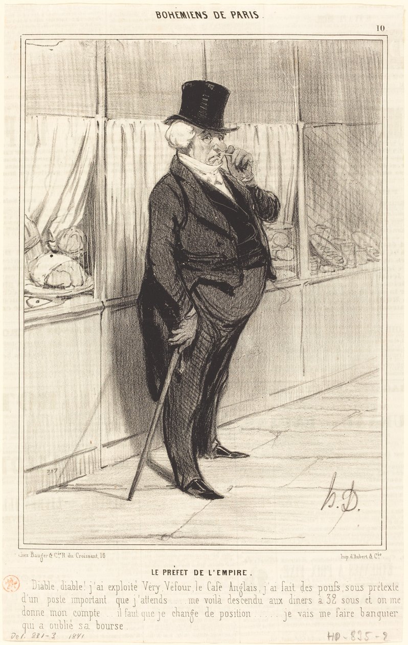 De prefect van het rijk door Honoré Daumier