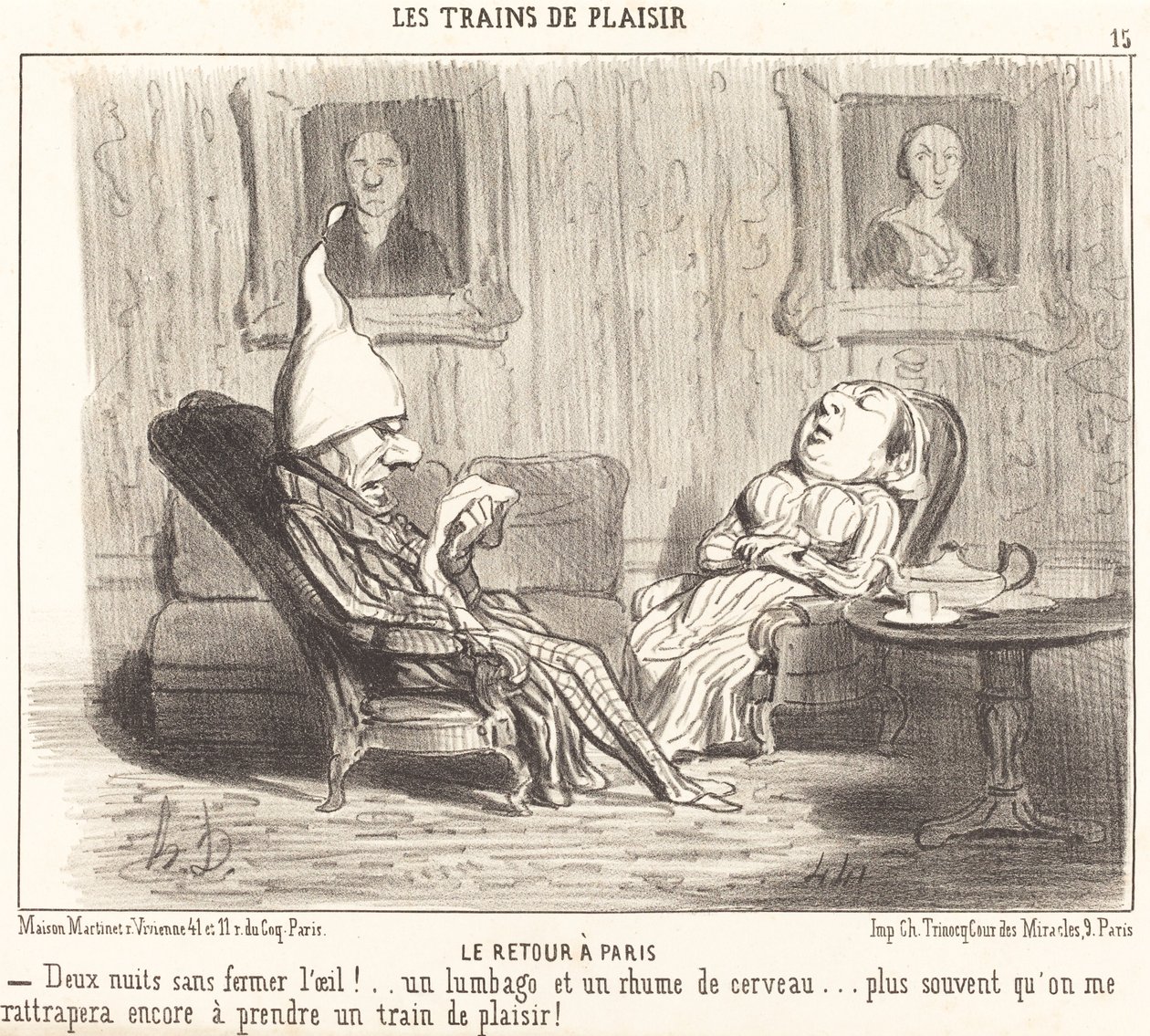De Terugkeer naar Parijs door Honoré Daumier