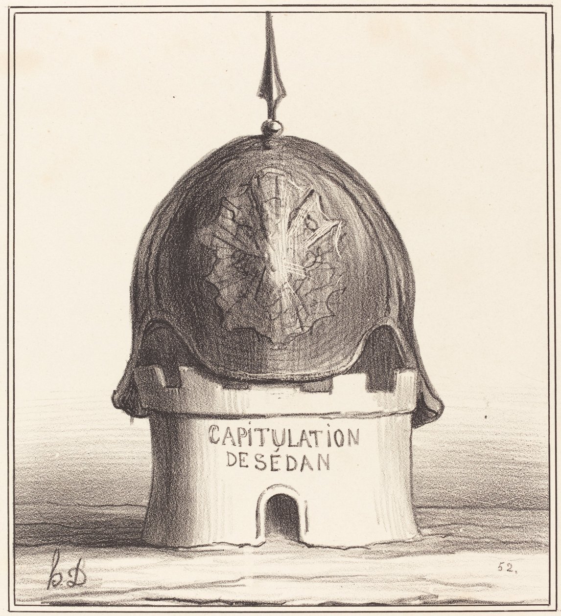 De bekroning van zijn werk door Honoré Daumier