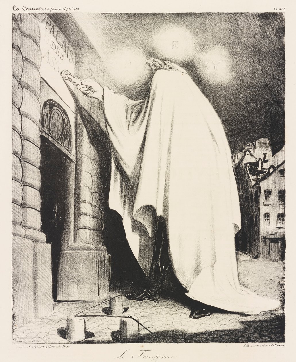 Le fantôme door Honoré Daumier