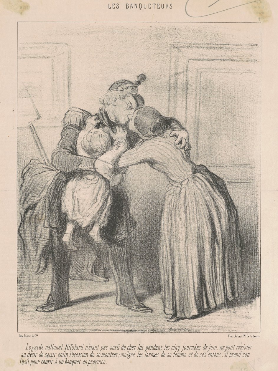De Nationale Wacht Rifolard ... door Honoré Daumier