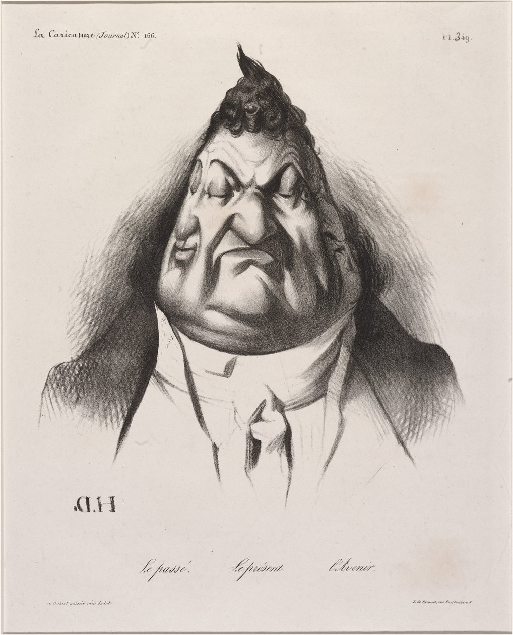 Het Verleden - Het Heden - De Toekomst door Honoré Daumier