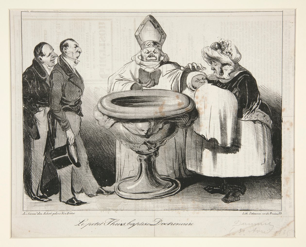 Le petit Thiers, baptisé Doctrinaire door Honoré Daumier