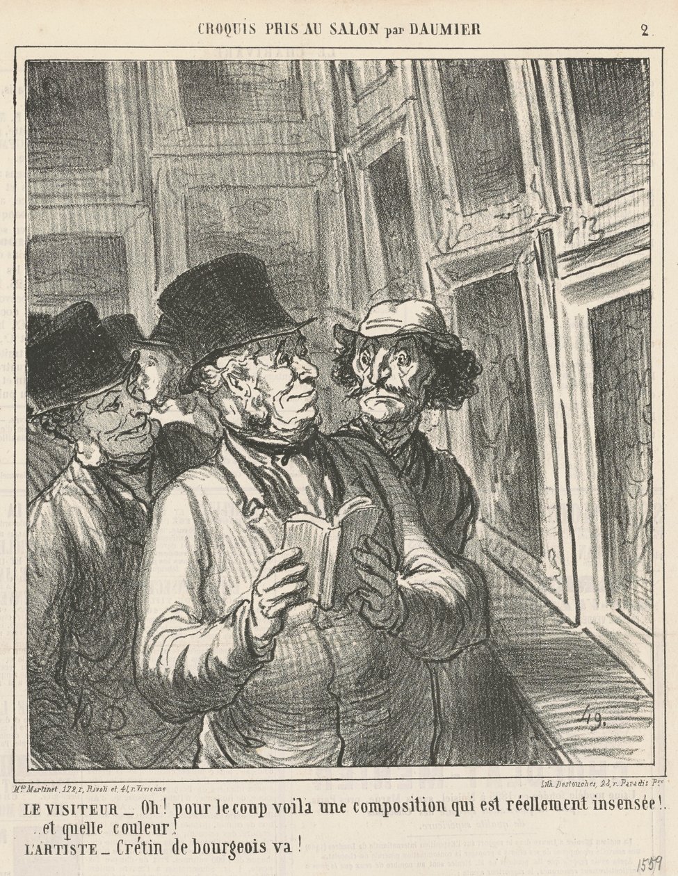 De bezoeker door Honoré Daumier
