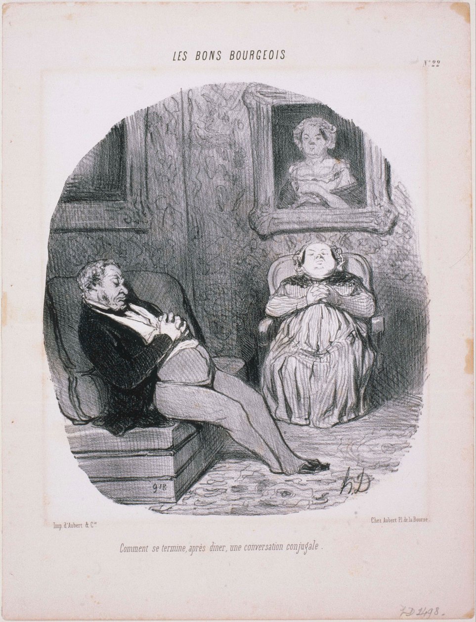 De Goede Burgers - Hoe eindigt... Een echtelijk gesprek door Honoré Daumier