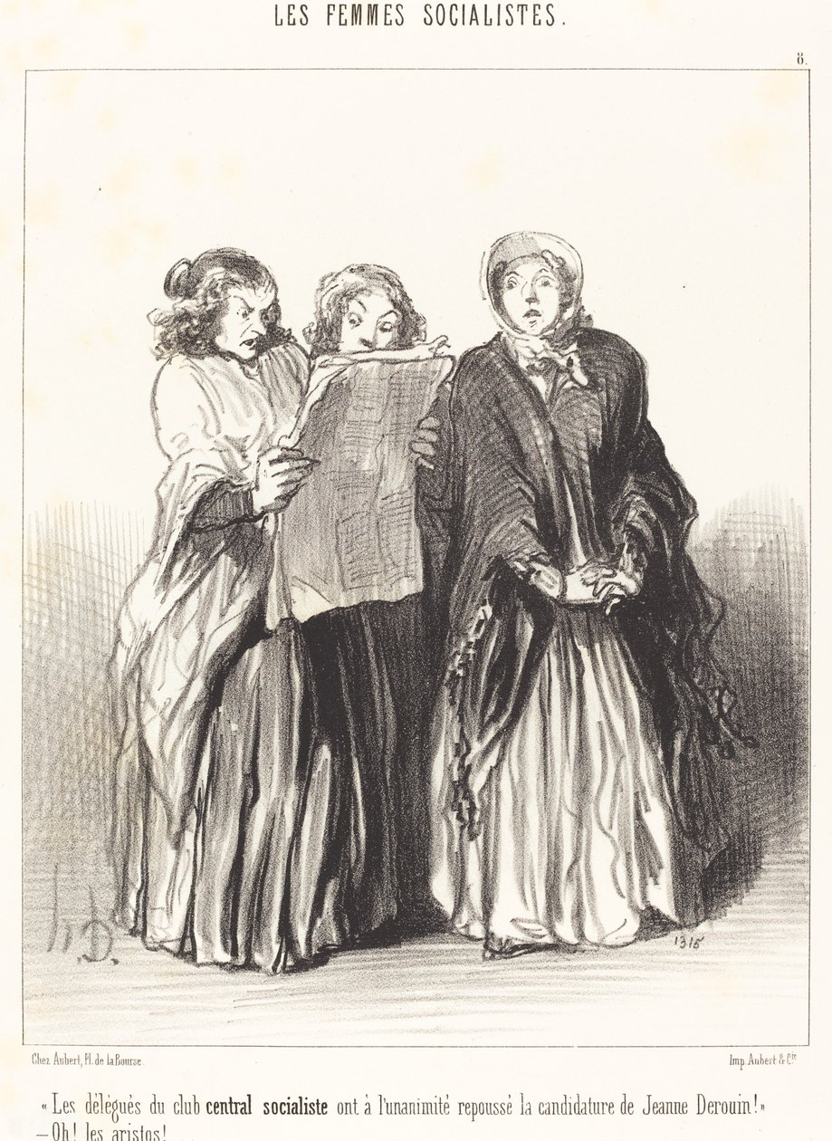 De afgevaardigden van de socialistische centrale club hebben afgewezen... door Honoré Daumier