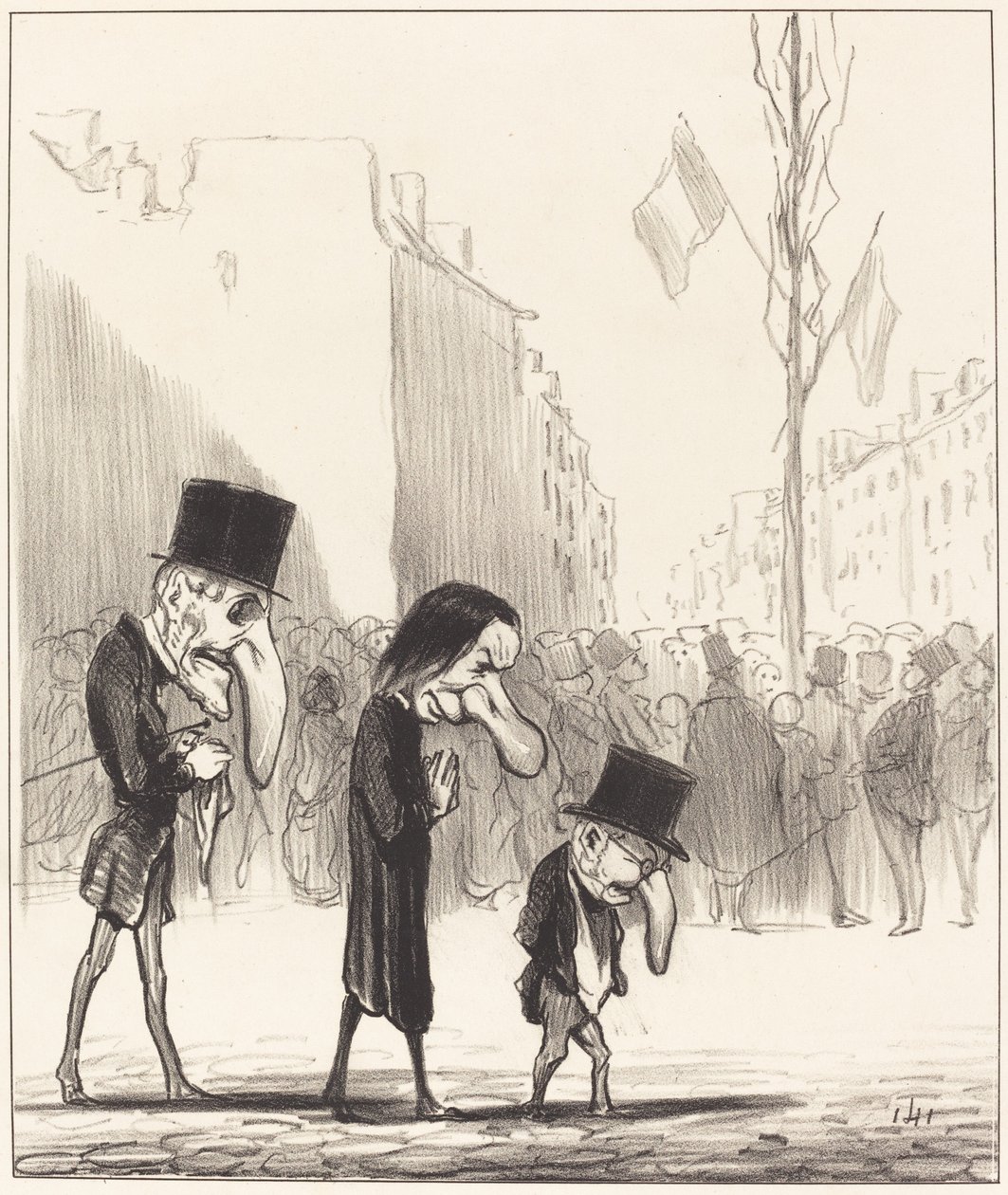 De Drie Kleine Heiligen door Honoré Daumier