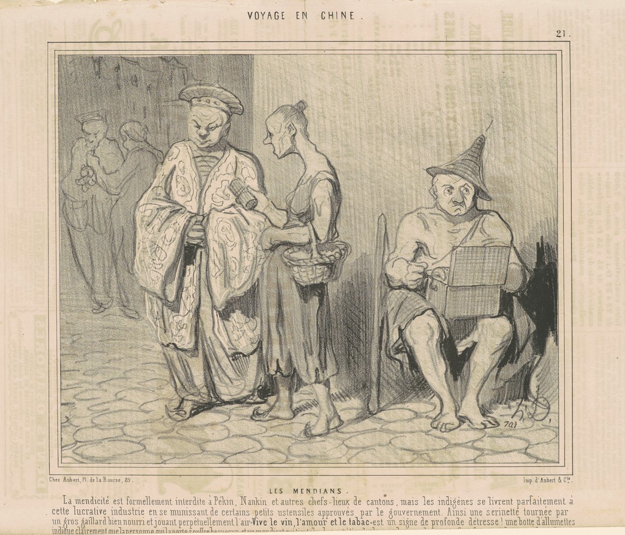 De bedelaars door Honoré Daumier
