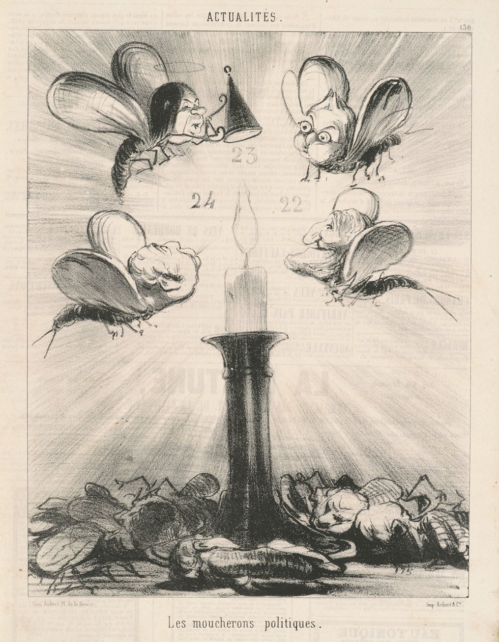 De politieke muggen door Honoré Daumier