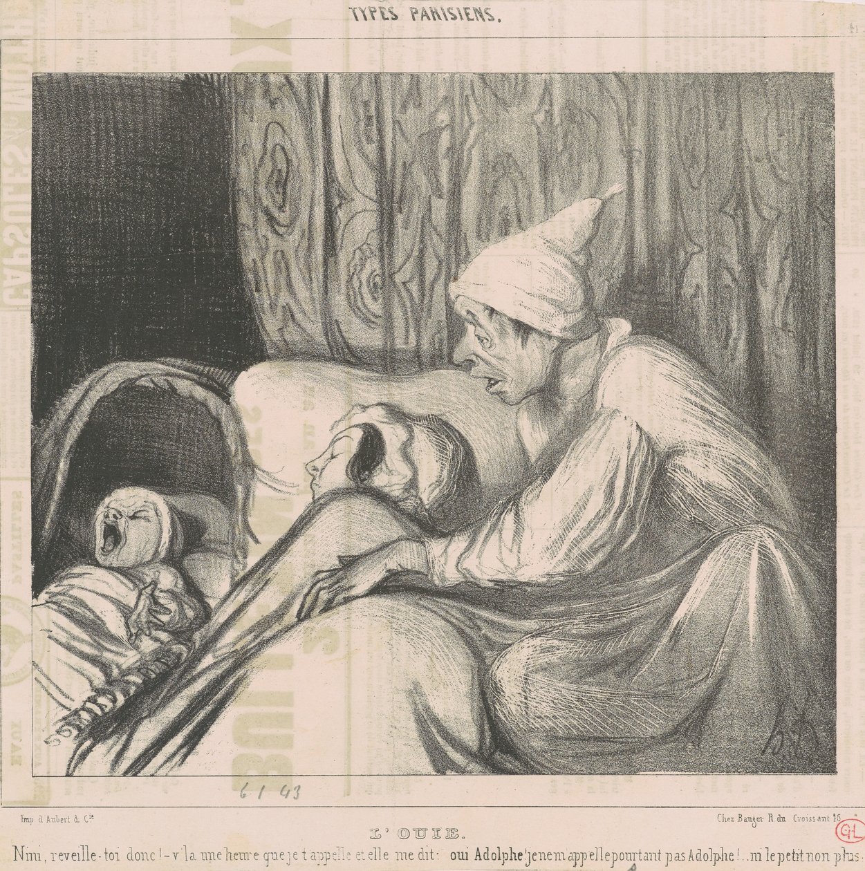 Het gehoor door Honoré Daumier
