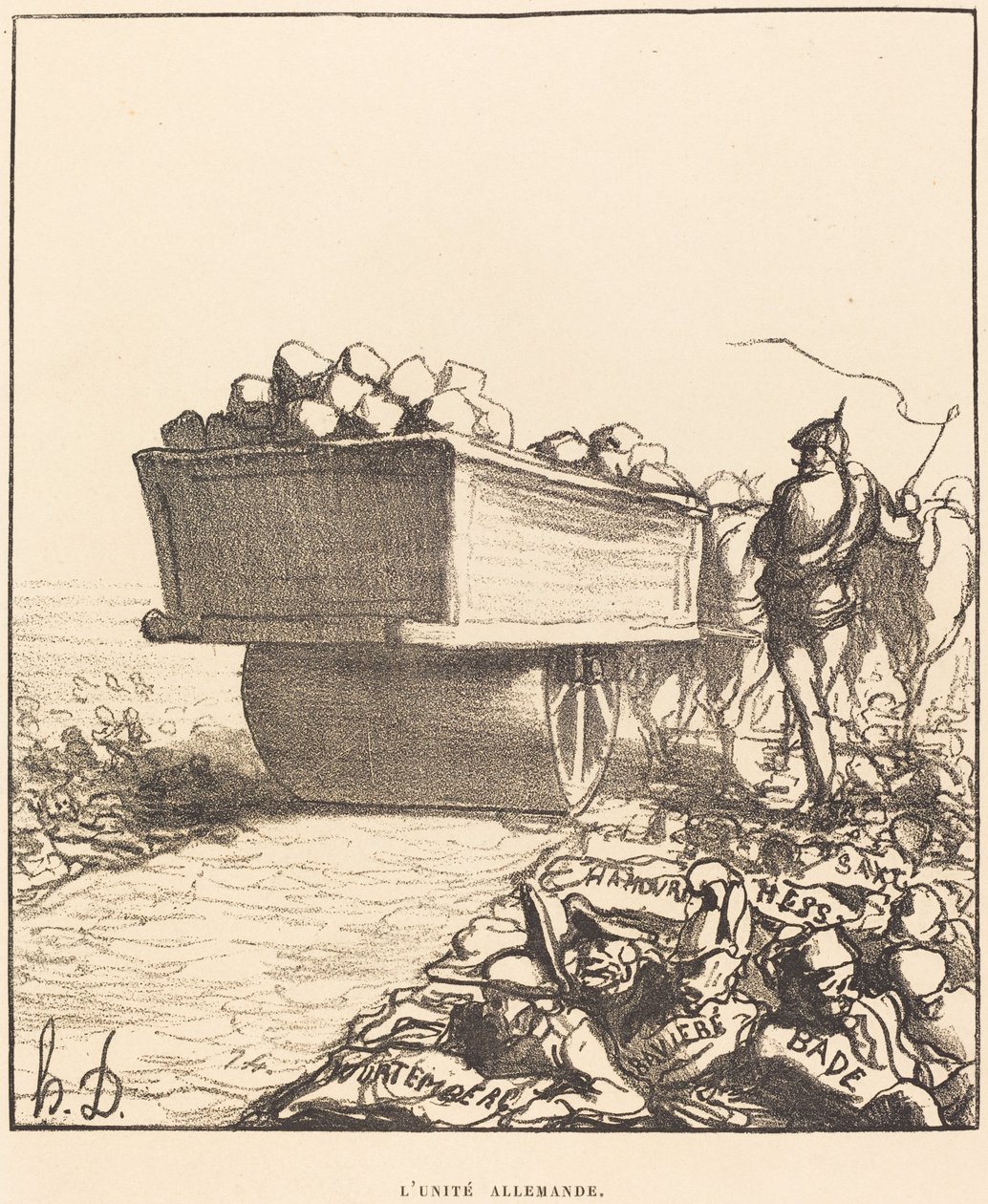 De Duitse eenheid door Honoré Daumier