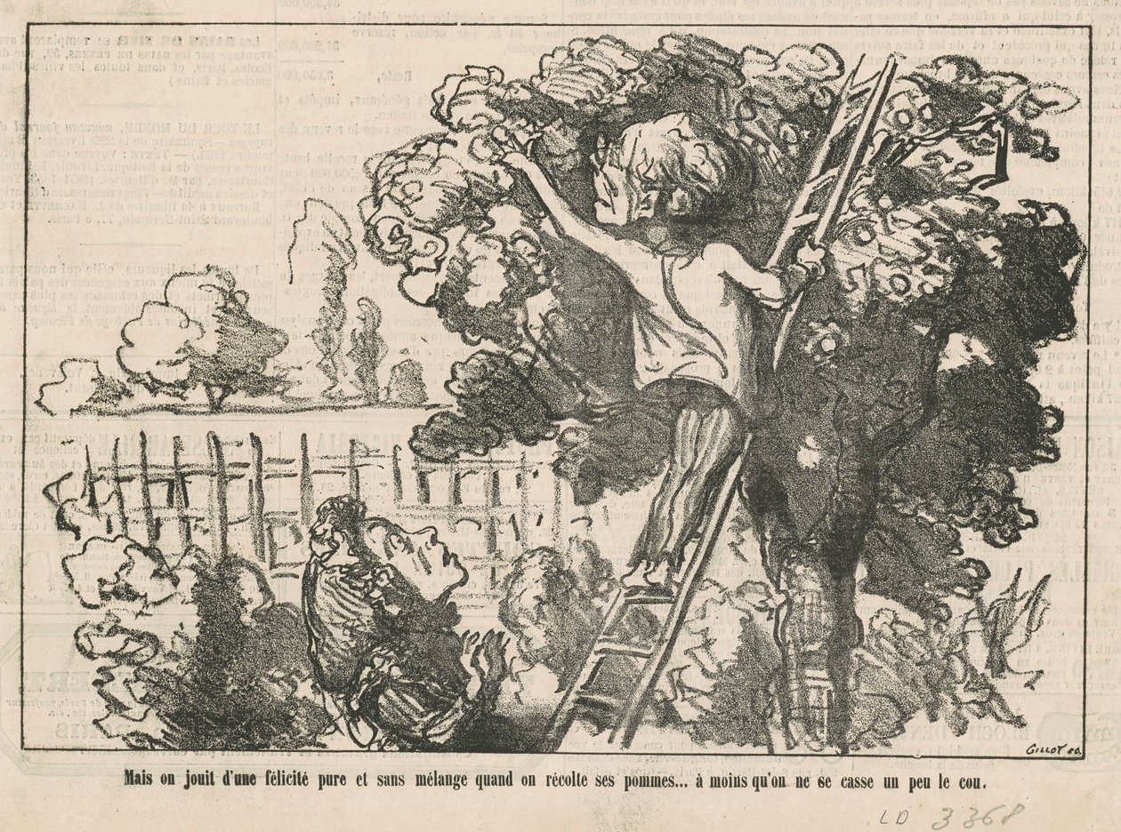 Maar we genieten van een pure gelukzaligheid door Honoré Daumier
