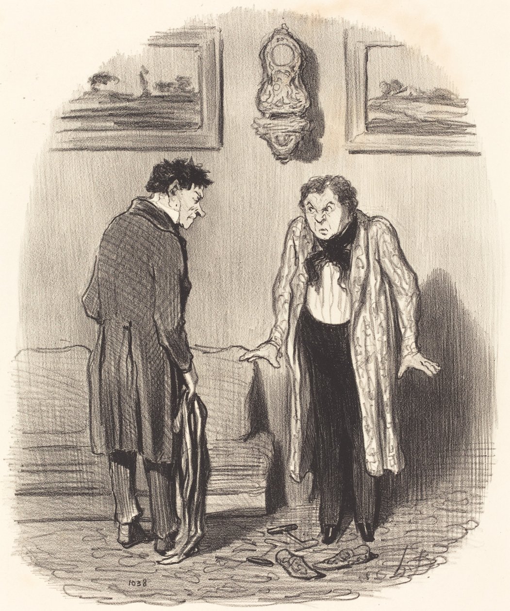 Maar als ik je zeg dat ik mijn voeten niet kan bewegen... door Honoré Daumier