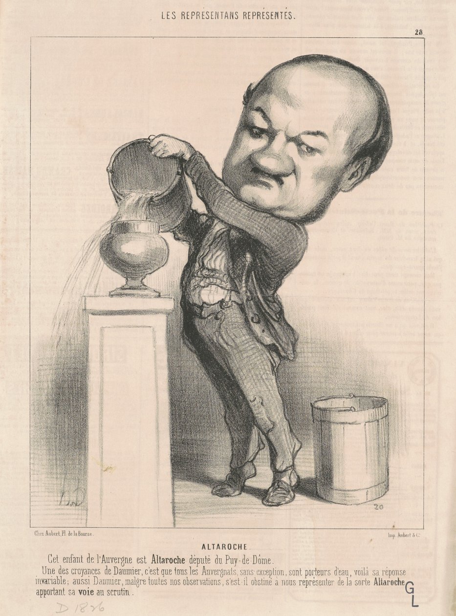 Marie Michel Altaroche door Honoré Daumier