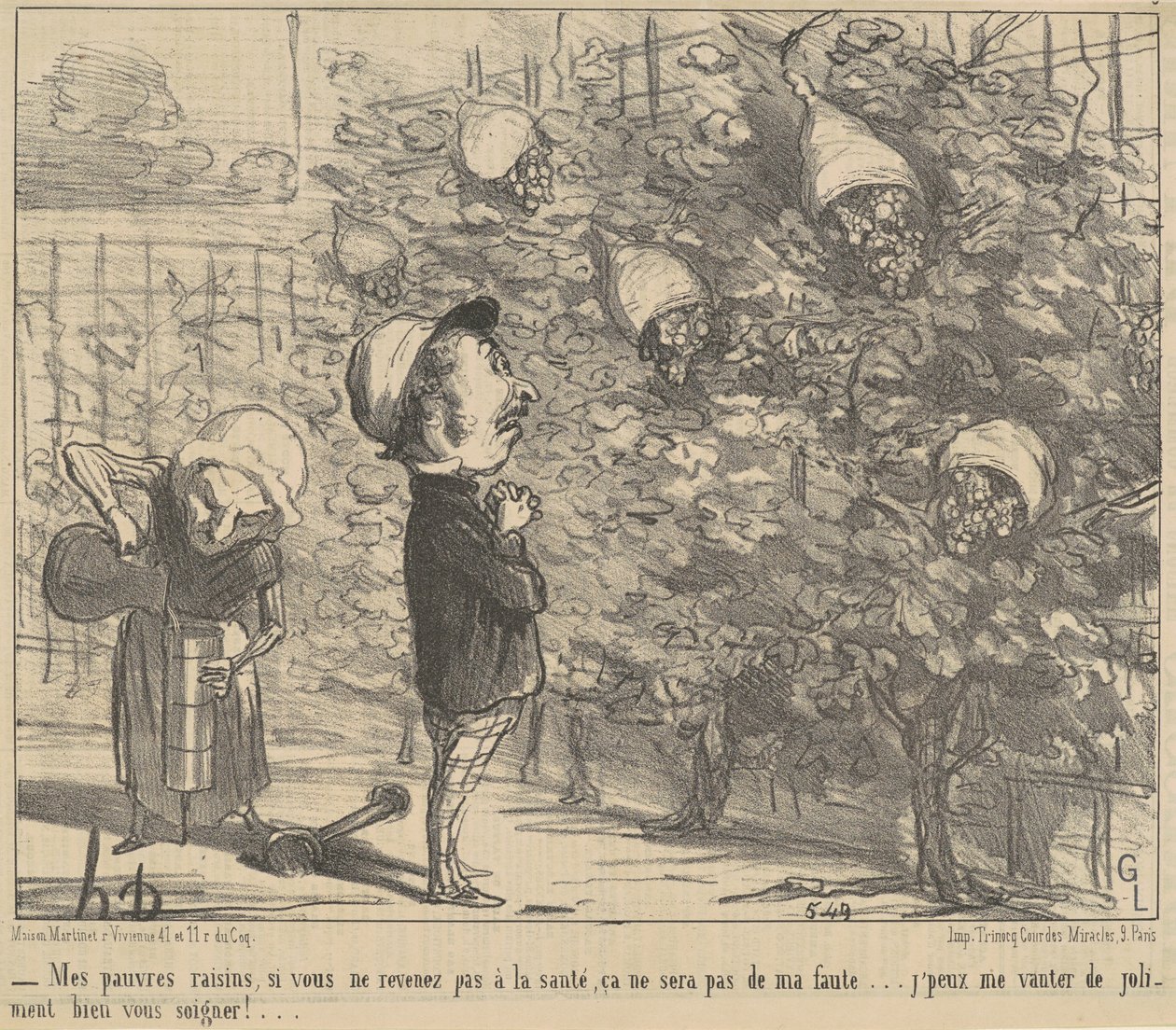 Mijn arme redenen, als jullie niet terugkomen... door Honoré Daumier